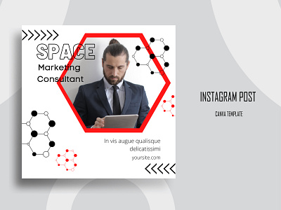 Marketing Consultant Instagram Post Canva Template