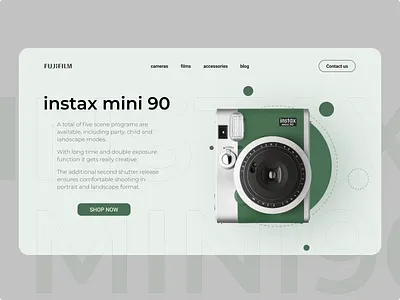 Fujifilm concept Store concept figma fujifilm instax ui ux