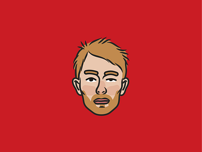 FACES – Tom character illustration illustrator marcelsinge radiohead tom york vector