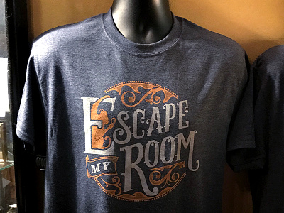 Escape My Room - Logo T-shirt art deco escape my room escape room lettering logo new orleans ornate t shirt tee tshirt typography vintage