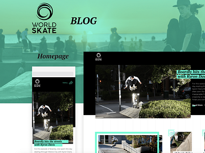 World Skate Blog blog clear skateboard skateboarder sport ui ui design uidesign uiux ux ux design uxdesign webdesign website