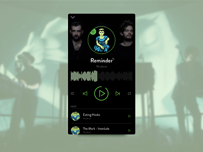Music Player app design listen music palyer play icon playlist ui ui deisgn ux ux ui