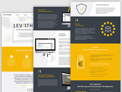 Leviathan Software microsite onepager webdesign