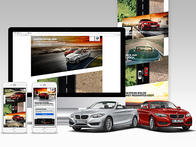 Bmw 2er parallax microsite