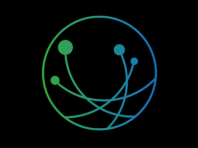 Quality Hub connection gradient logo