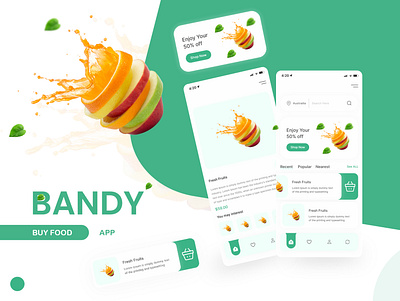 Bandy Application UI app design logo prototype ui ux
