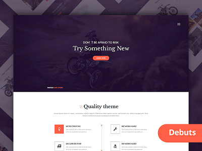 Themeunix: Bike Landing Page