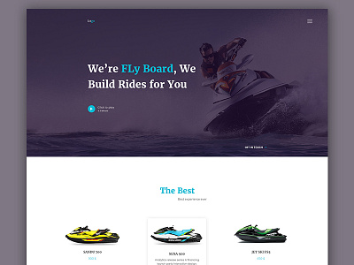 Jet-Ski Landing Page