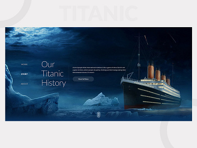 History of Titanic agency landingpage movie newtrend titanic trend ui ux webdesign