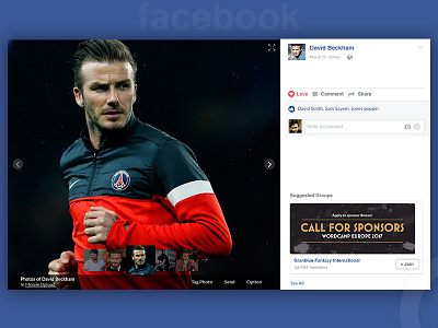 Facebook Photo Viewer Redesign.