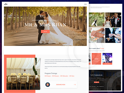 Wedding Theme ❤️ design new template ui ux web wedding