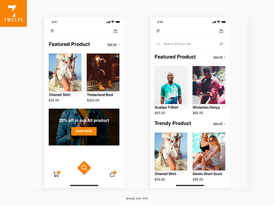 E-commerce Mobile App Concept