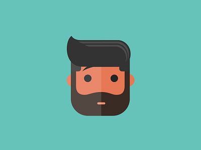 Hipster Man abstract boy face hat hipster male man mustache sign triangle vector vogue