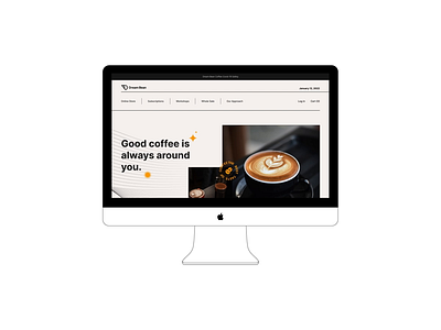 Preview Dream Bean Coffee Shop branding coffee shop e commerce ui web design