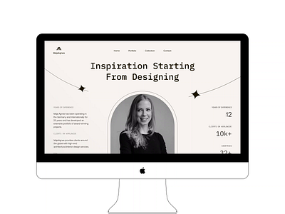 Maja Agnes | Landing Page Design branding design logo ui ux web design
