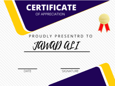 CERTIFICATE DESIGN