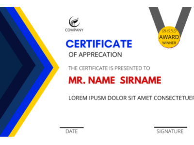 CERTIFICATE DESIGN