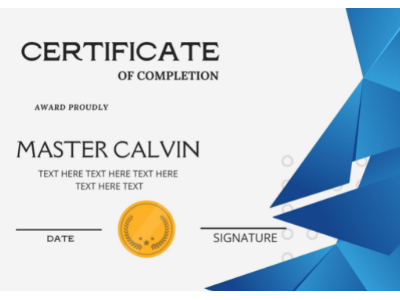 CERTIFICATE DESIGN