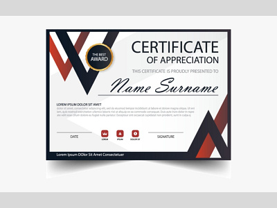 certificate design certificate design graphic design