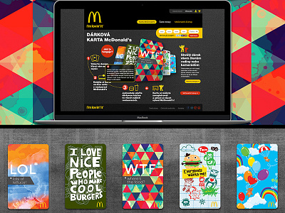 McDonald's – cards design benefit card color cool creative design mcdonalds web