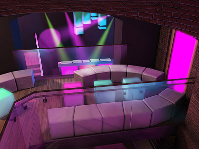 Interior design – music club 