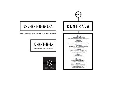 Centrala – Logotype, CID brand creative design emblem iconic logotype mark minimalist typography