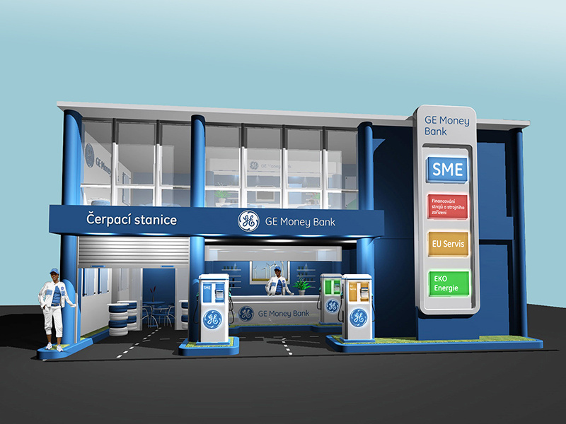 GE Money Bank - expo stand by Artboard Prague on Dribbble