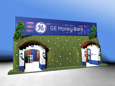GE Money Bank – expo stand advertising cellar concept exhibition expo interior promotion stand wine
