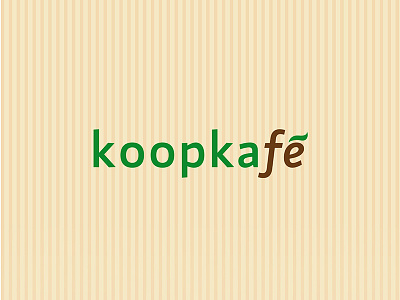 Koopkafé – logotype branding caffee design drink green logo logotype simple typo typography