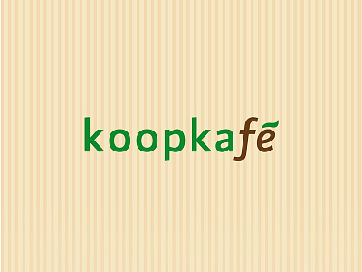 Koopkafé – logotype branding caffee design drink green logo logotype simple typo typography