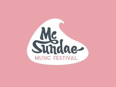 MCD – music festival Mc Sundae design festival ice cream logotype mcd music stage summer