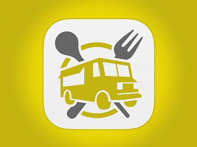 Foodtrucks Logo and App Icon app food foodtrucks icon pictogram truck