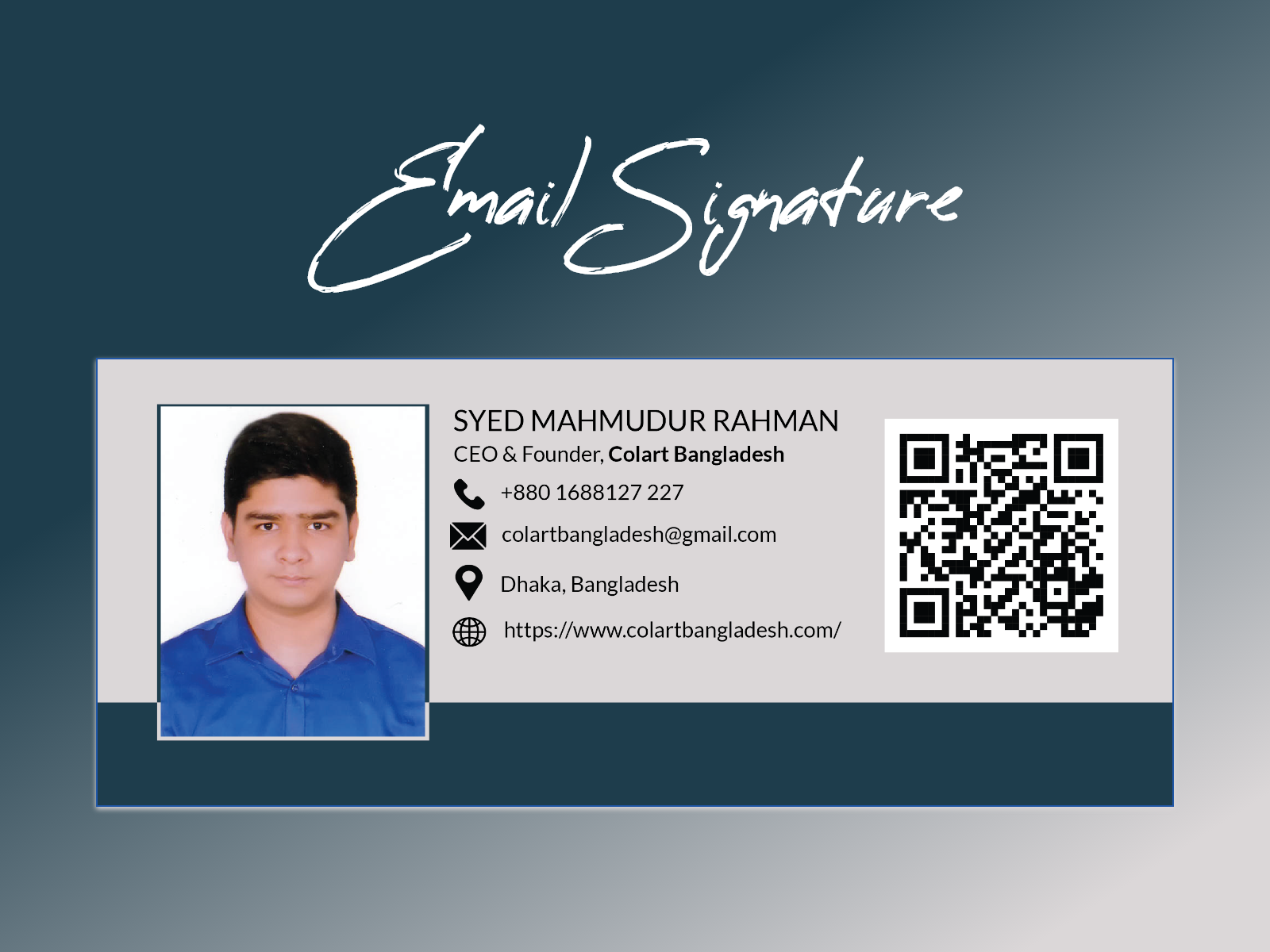 Email Signature by Syed Mahmudur Rahman on Dribbble