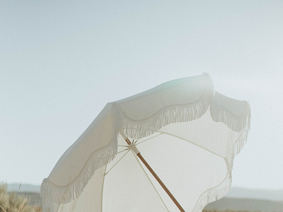 White beauty beach parasol shade sun