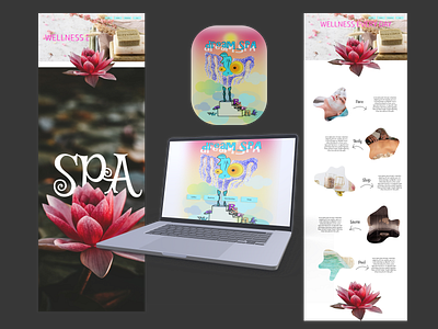 Dream SPA branding graphic design illustration ui