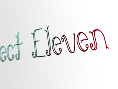 ...ect Eleven art aspect blog deco eleven lettering site type typography web website