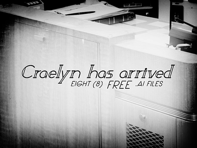 Craelyn Final craelyn cs5 font free illustrator lettering punctuation type typography