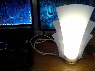 Deco Lamp - Prototype V2 B 1920 art deco lamp light prototype punk real steam test