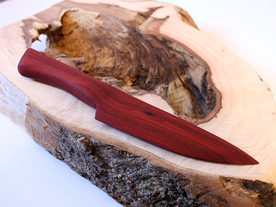 Wooden Knife 001 blade blood bloodwood kitchen knife wood