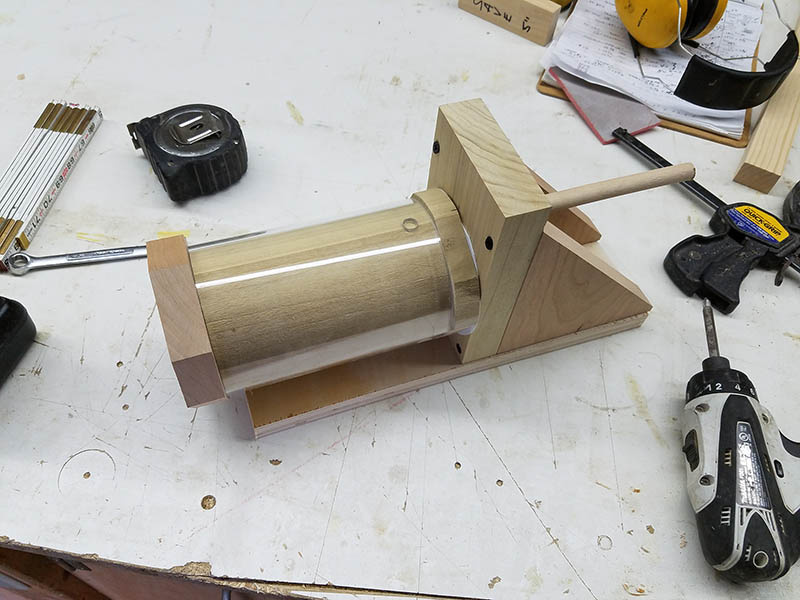 Do a jig! mr edison custom industrial design secret project acrylic woodworking jig