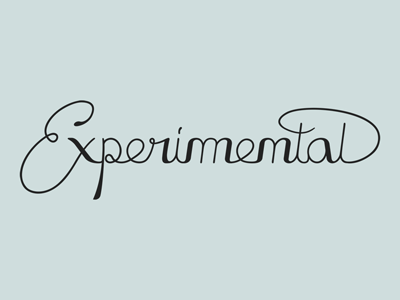 Experimental adventure endeavor experiment type typography