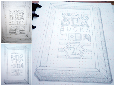 Tome Project - Poster Sketches book box poster project sketch tome