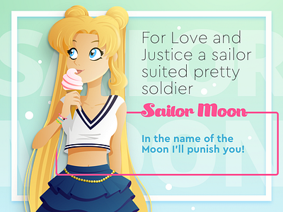 Sailor Moon blonde character design girl icecream makeup power pretty quote sailor sailormoon