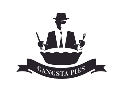 Gansta Pies food gangsta gangster mafia mobster negative pie space yum