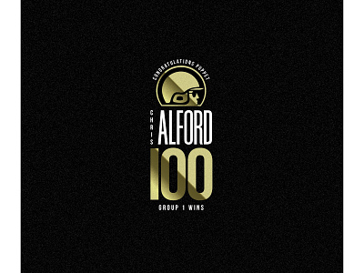100 Wins Logo animal brand branding design horse icon illustration logo music sport typography ui vector