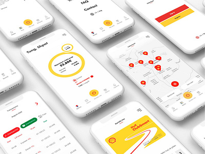 Shell App app appdesign design illustration ui ux