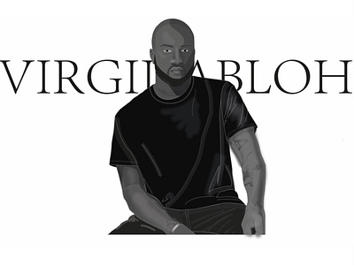 Virgil ABLOH in loving memory cads fashion graphic design illustration vector