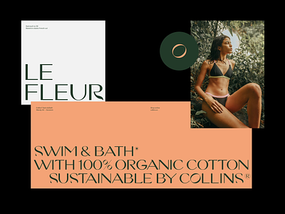 COLLINS Swim & Bath - Branding 👙 brand branding colors design fashion layout logo store swimsuit swimwear typography underwear whitespace