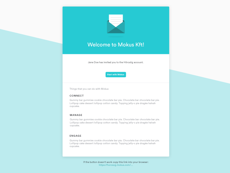 Email deals invitation template