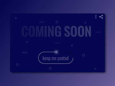 DailyUI Challenge #048 - Coming Soon